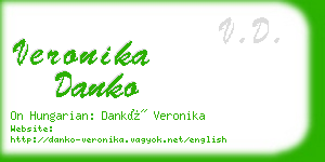 veronika danko business card